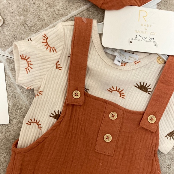 Sunshine Cotton Gauze Overall and Tee - Picture 3 of 5